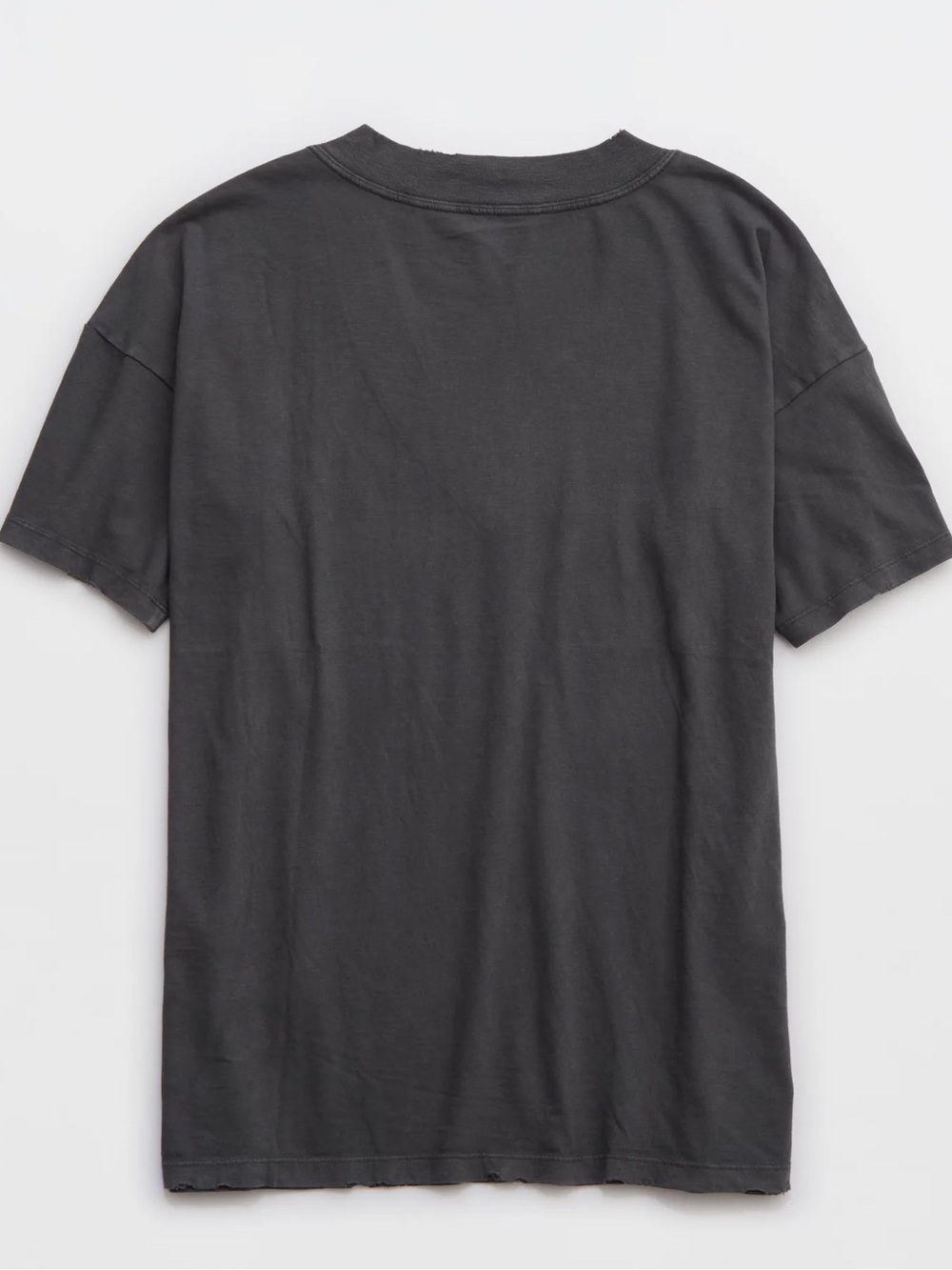 Aerie Oversized V-Neck Boyfriend T-Shirt Gray Small - Picture 4 of 9